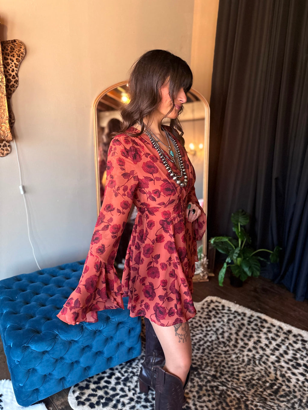Copper Rose Dress