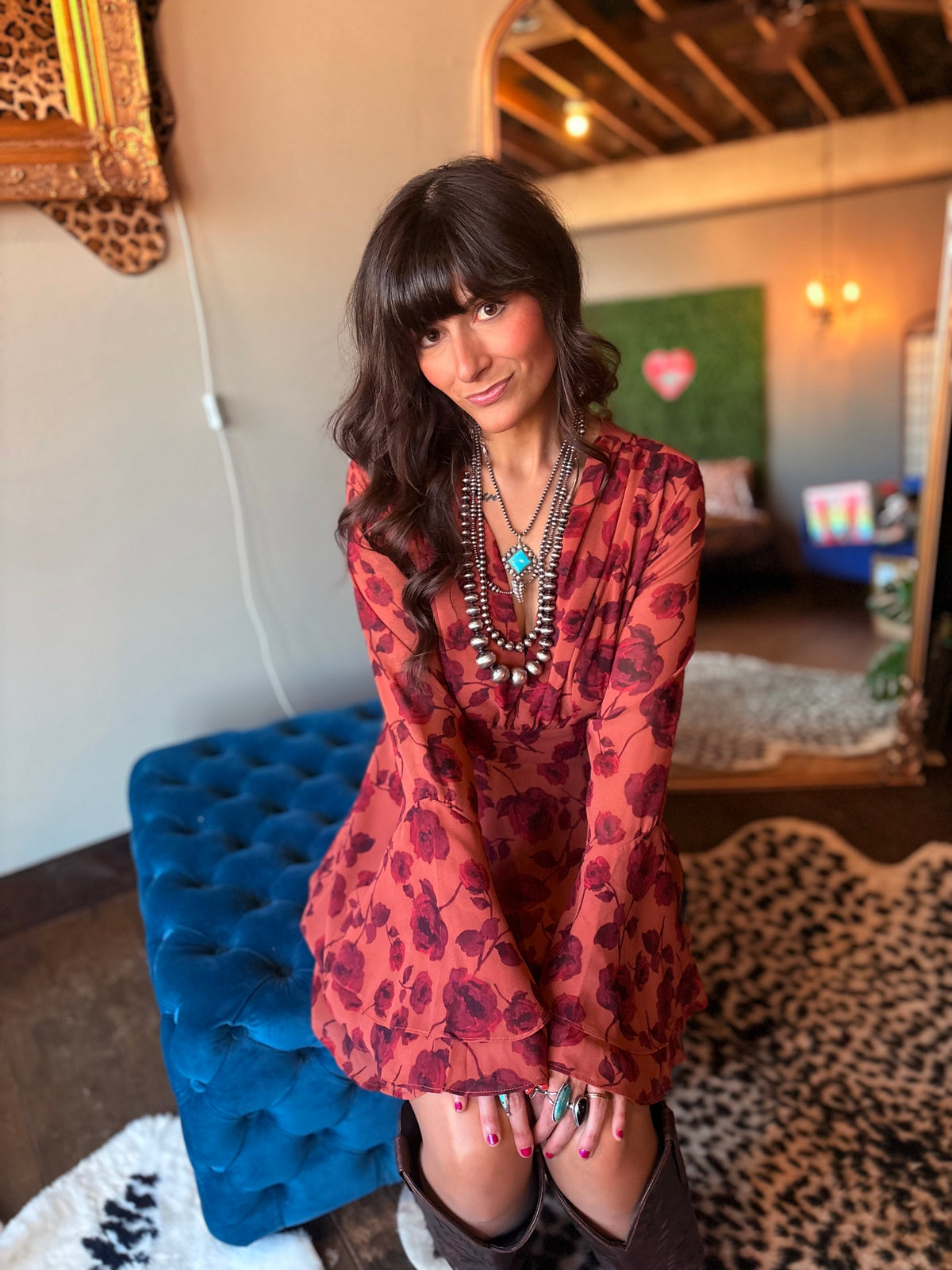 Copper Rose Dress