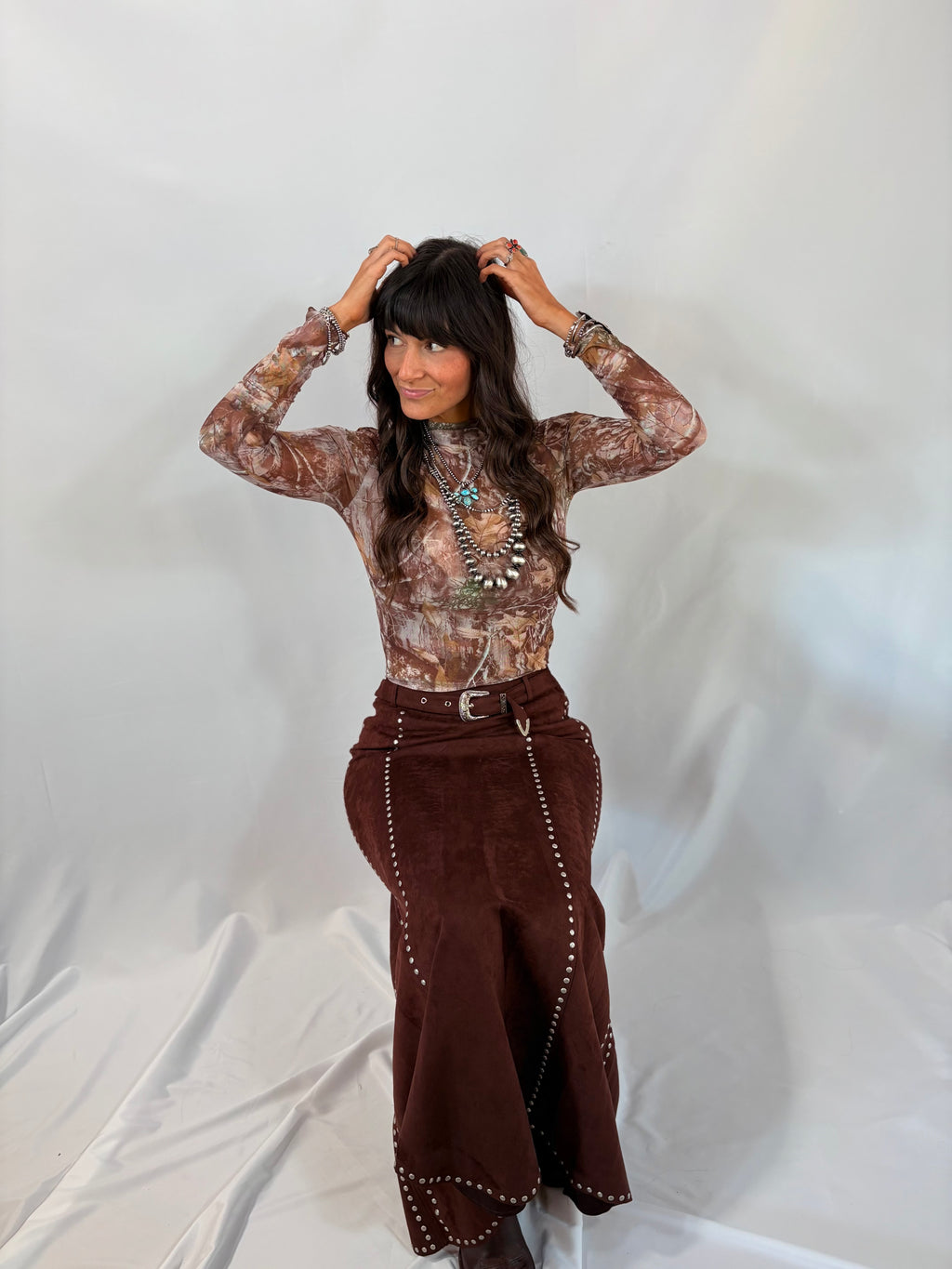Camo Cutie Mesh Top