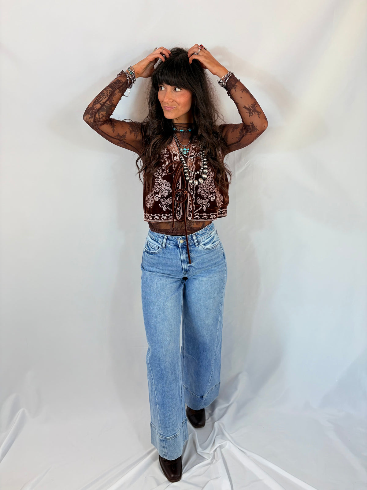 Rustlers and Romance Velvet Vest