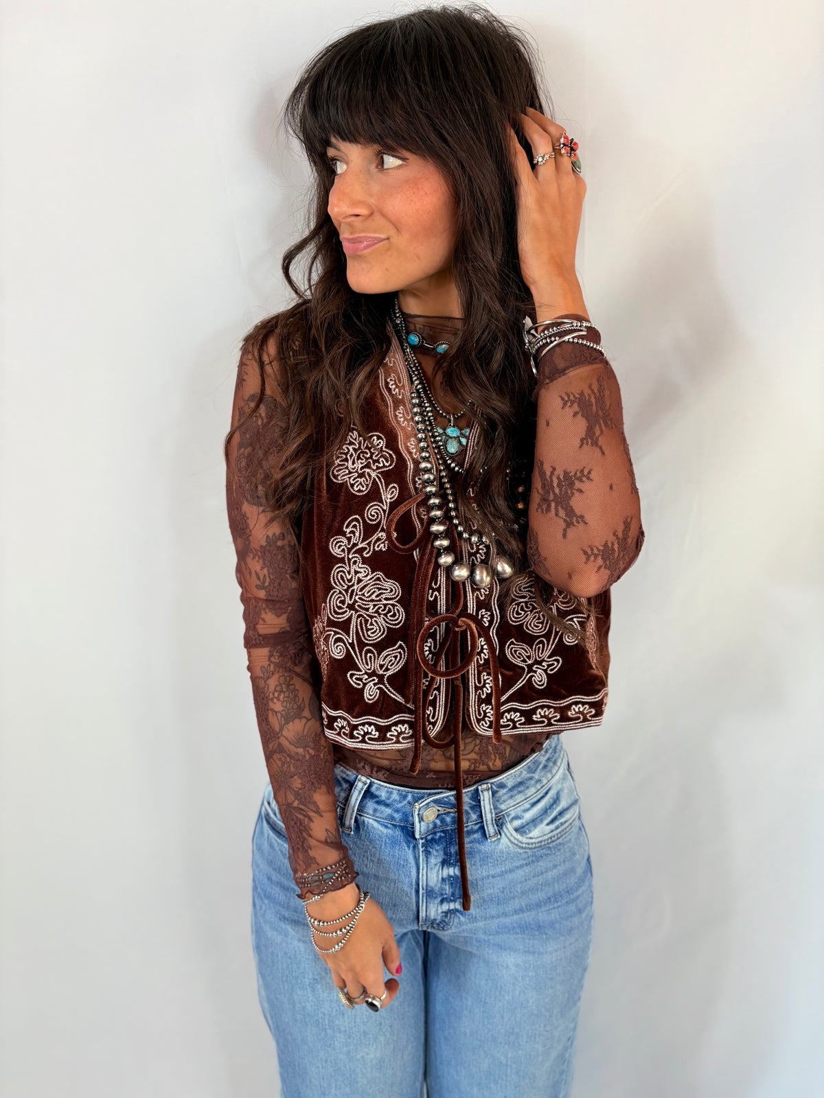 Brown Lace