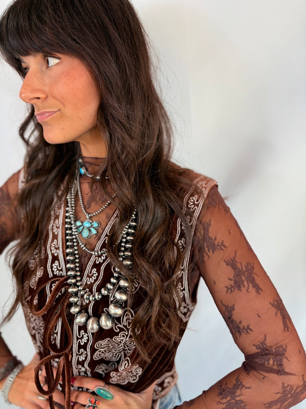 Rustlers and Romance Velvet Vest