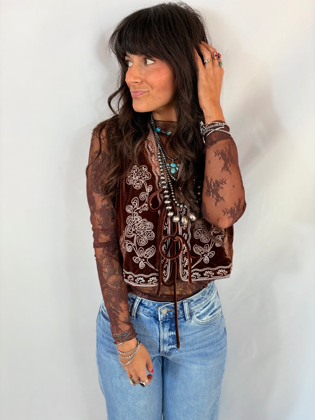 Rustlers and Romance Velvet Vest
