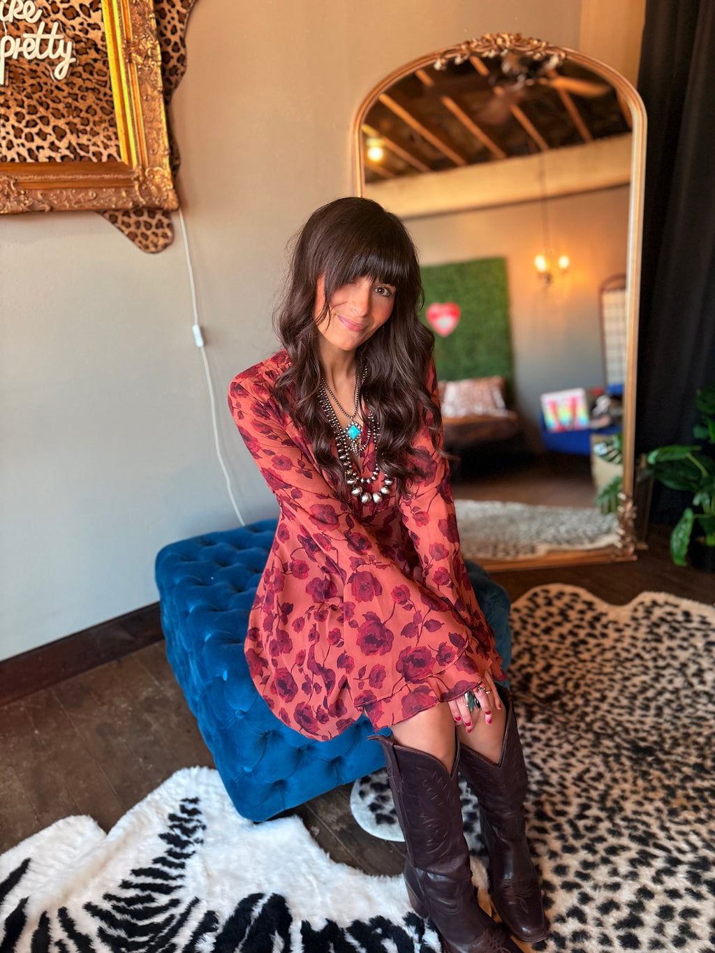 Copper Rose Dress