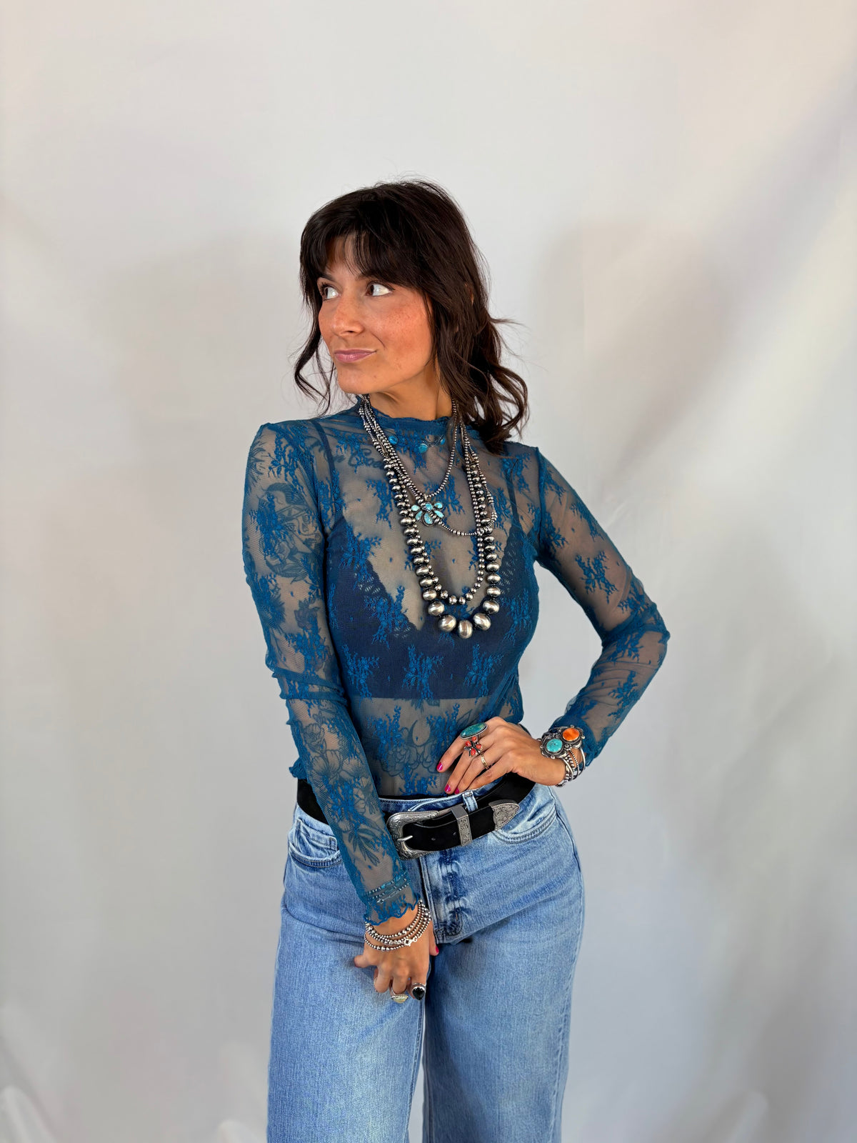 Teal Lace