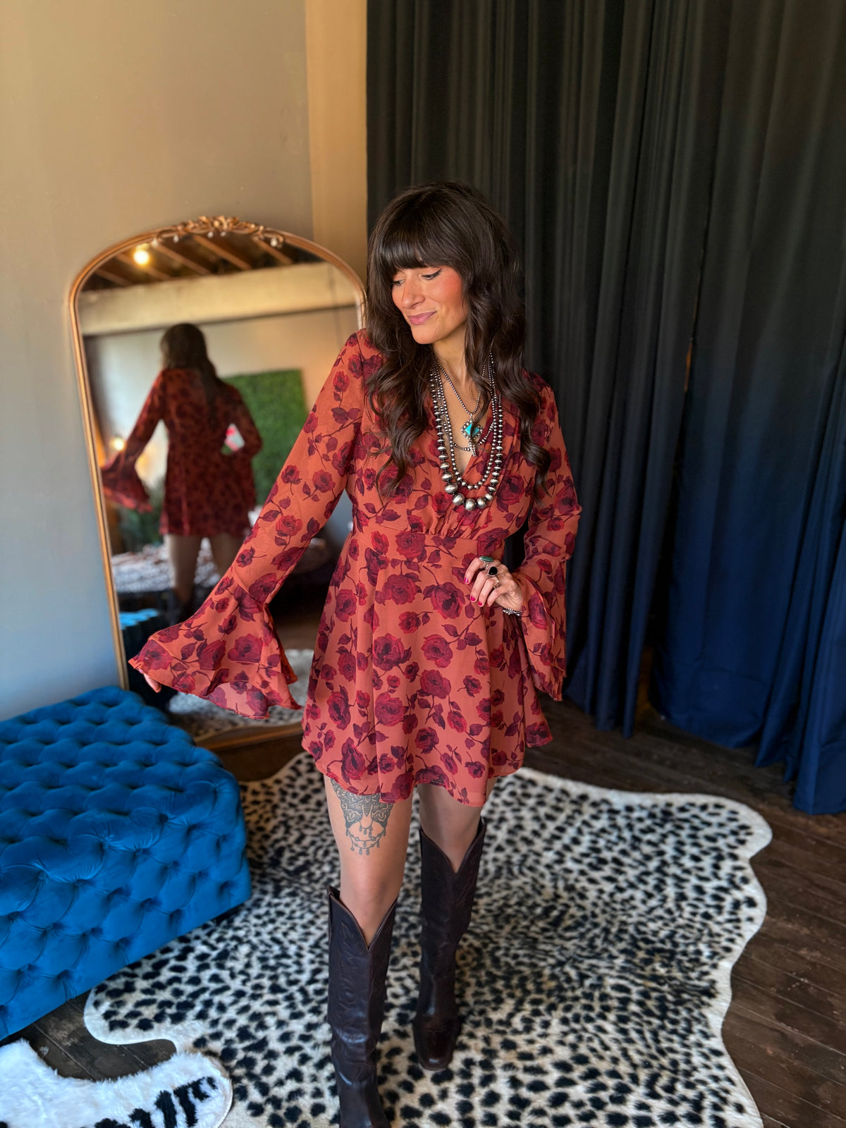 Copper Rose Dress