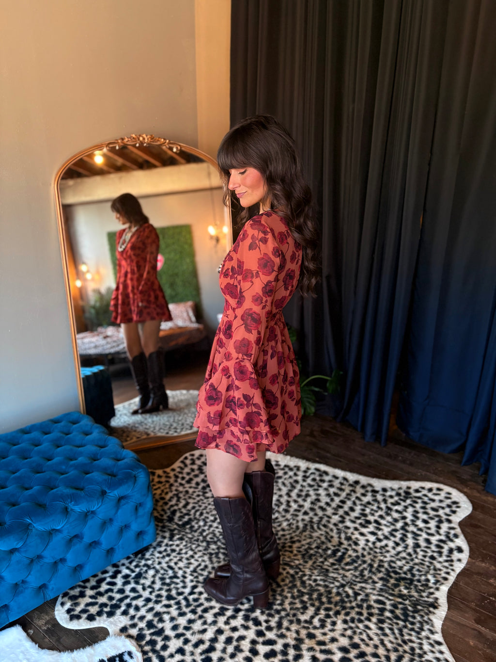 Copper Rose Dress