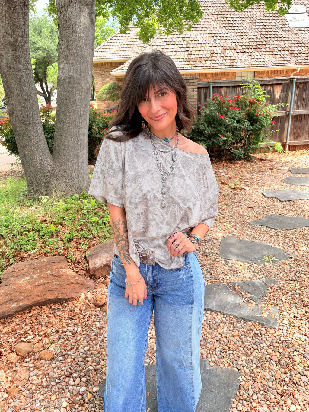 KanCan Split Decision Wide Leg Denim