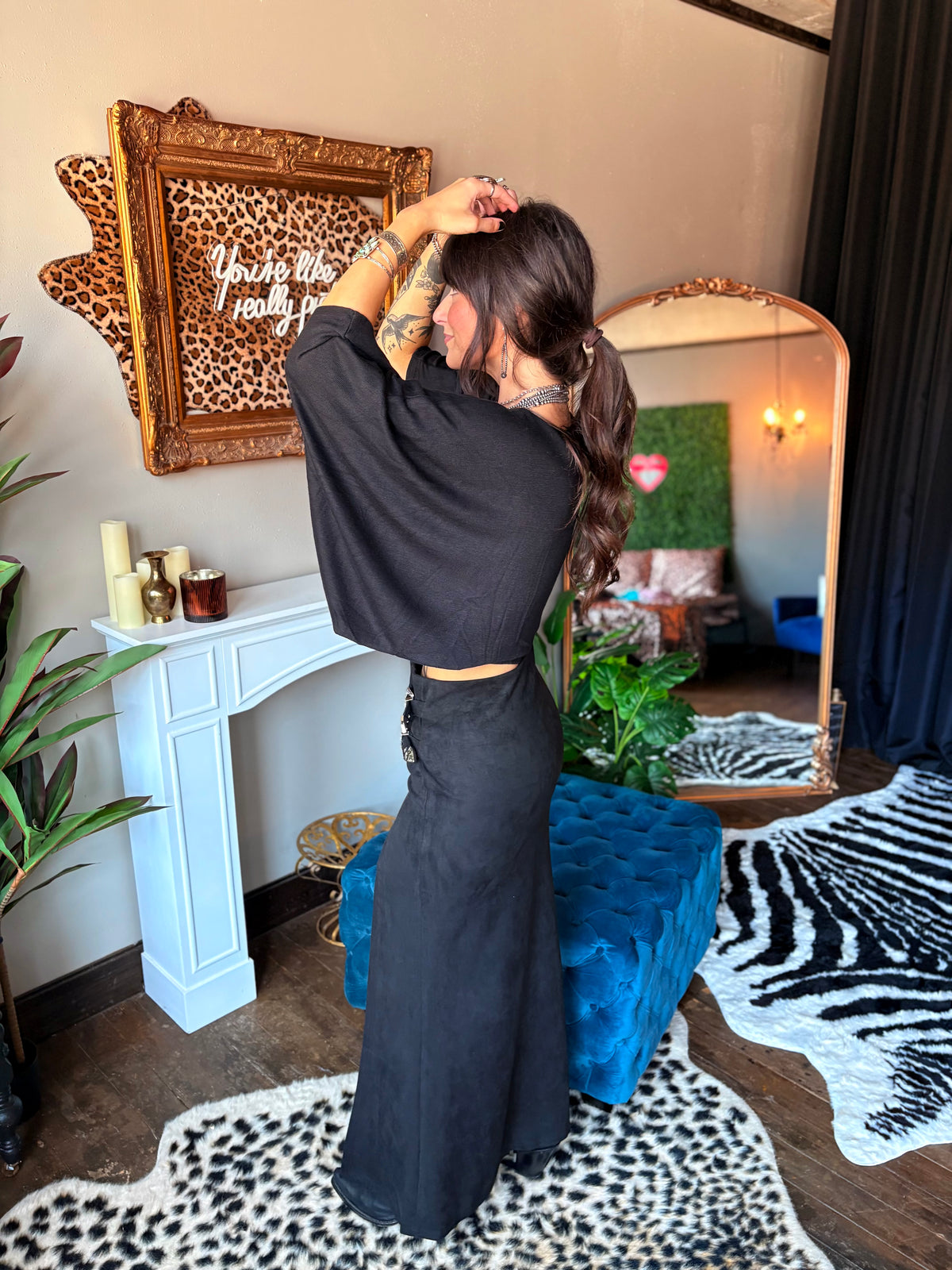 Buckle Babe Maxi Skirt