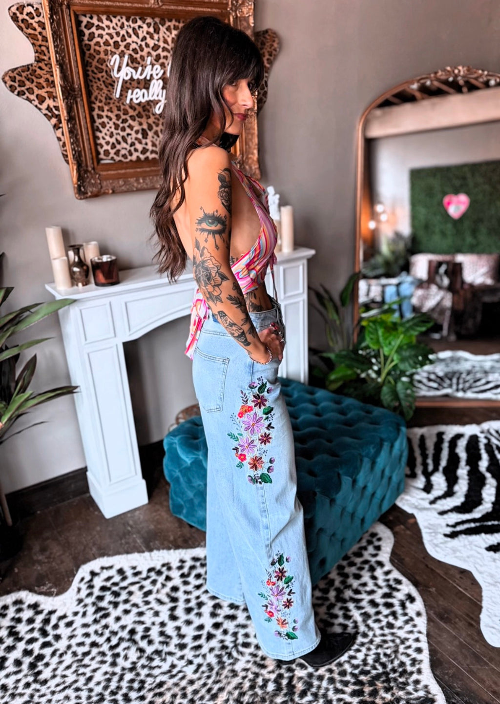 Evie Embroidered Jeans