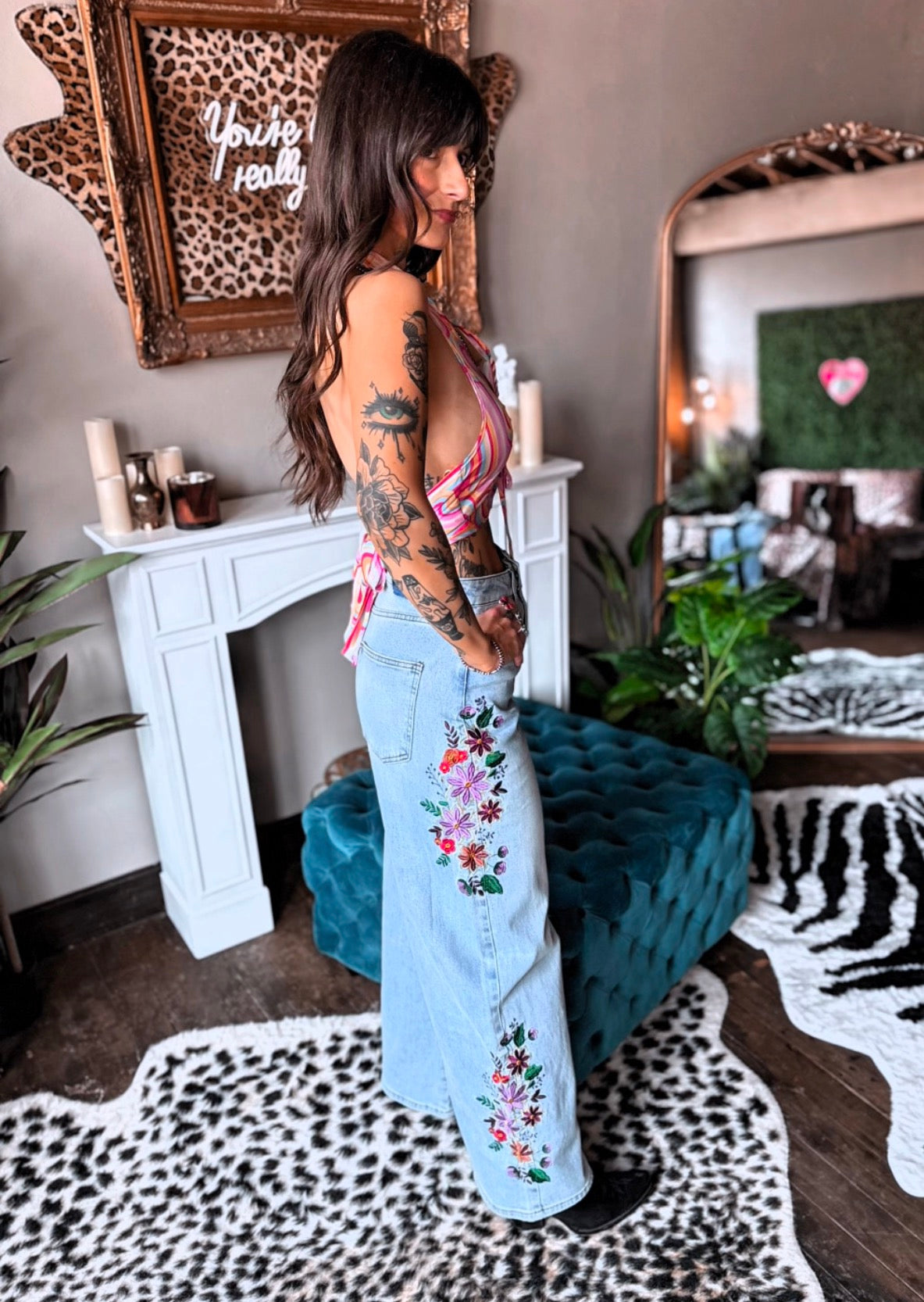 Evie Embroidered Jeans