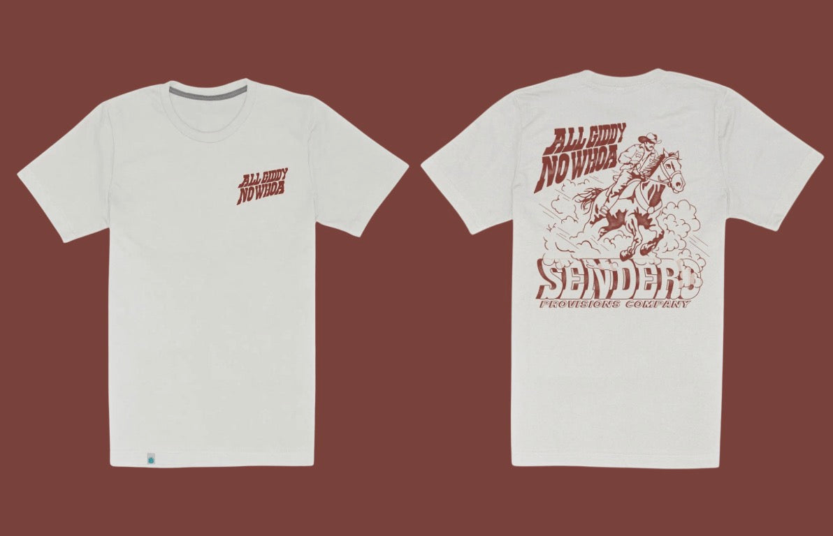 All Giddy No Whoa Tee in Vintage White