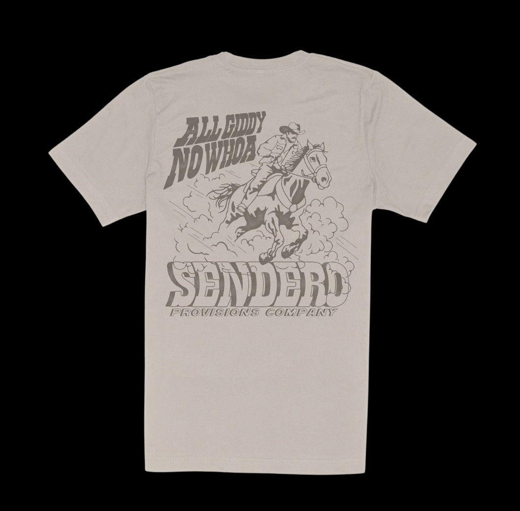 All Giddy No Whoa Tee in Sand