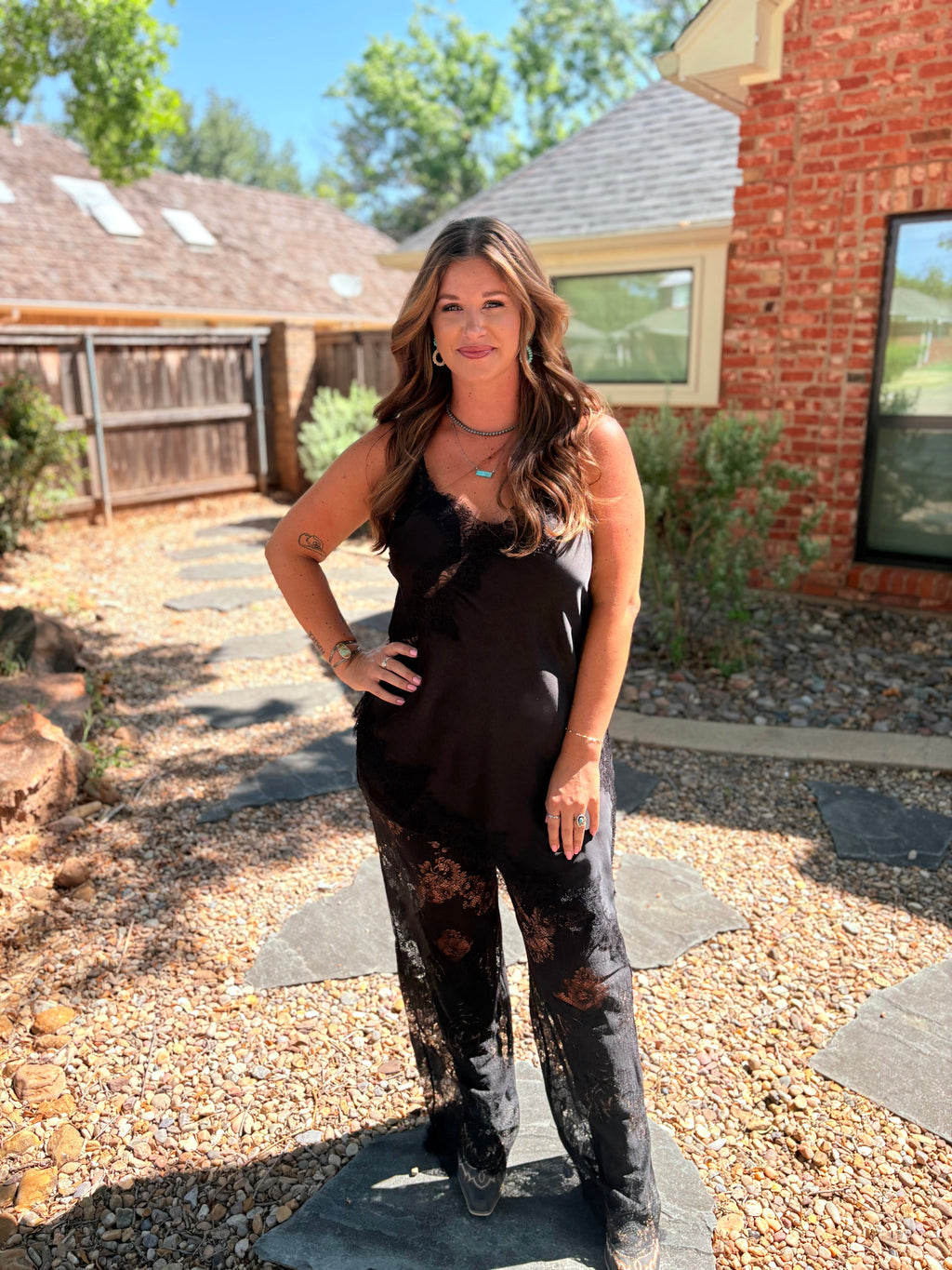Midnight Satin Pant Set
