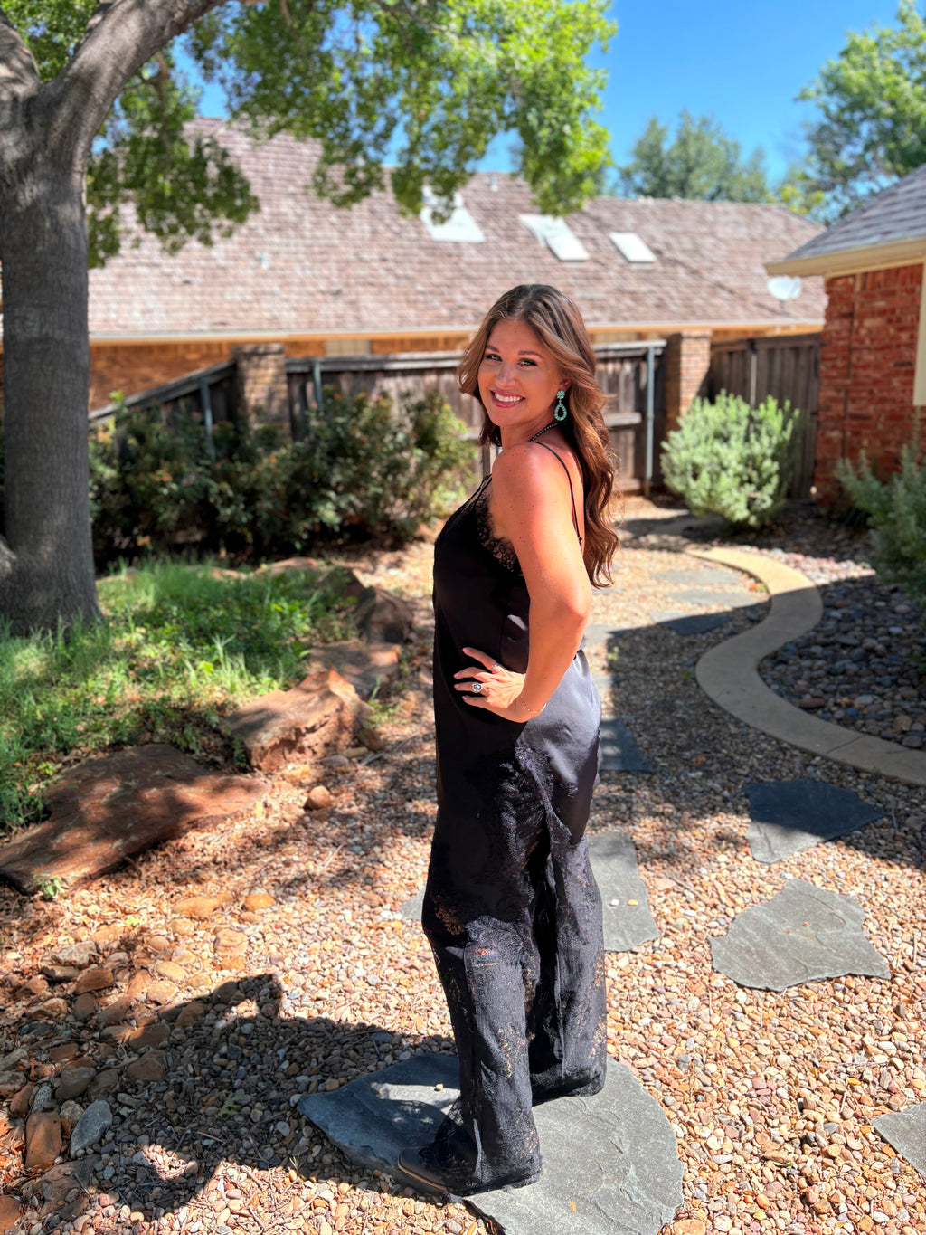Midnight Satin Pant Set