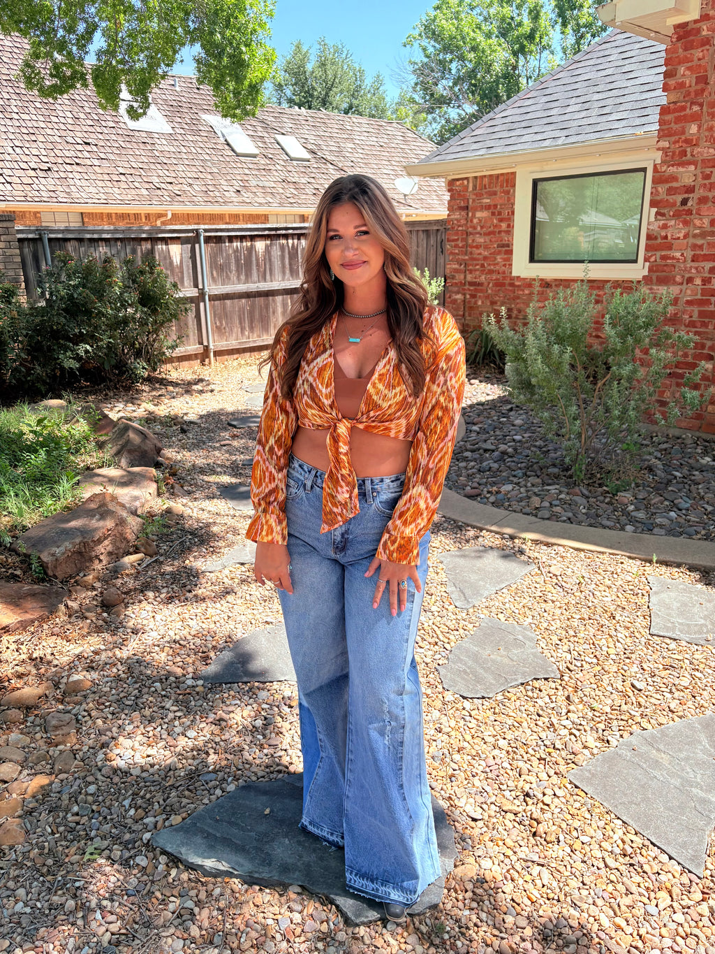 KanCan Split Decision Wide Leg Denim