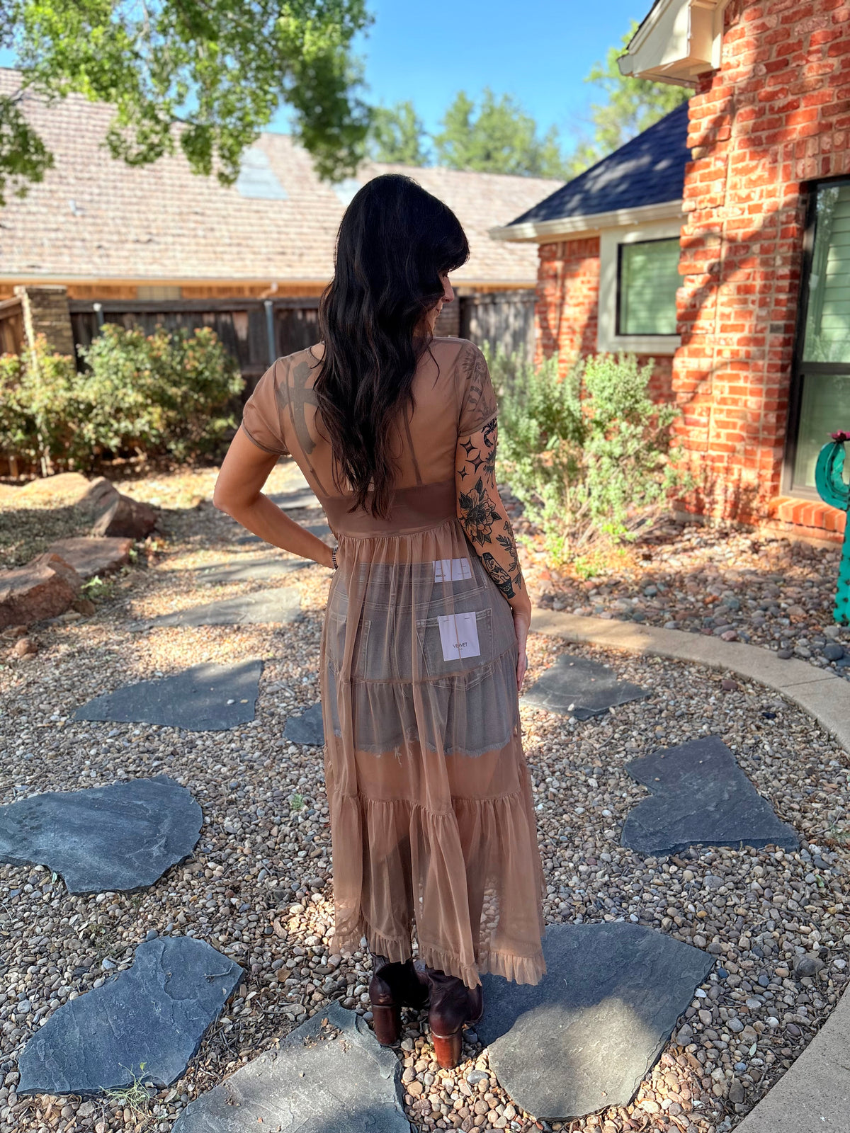 Moonshine Maxi Top in Mocha