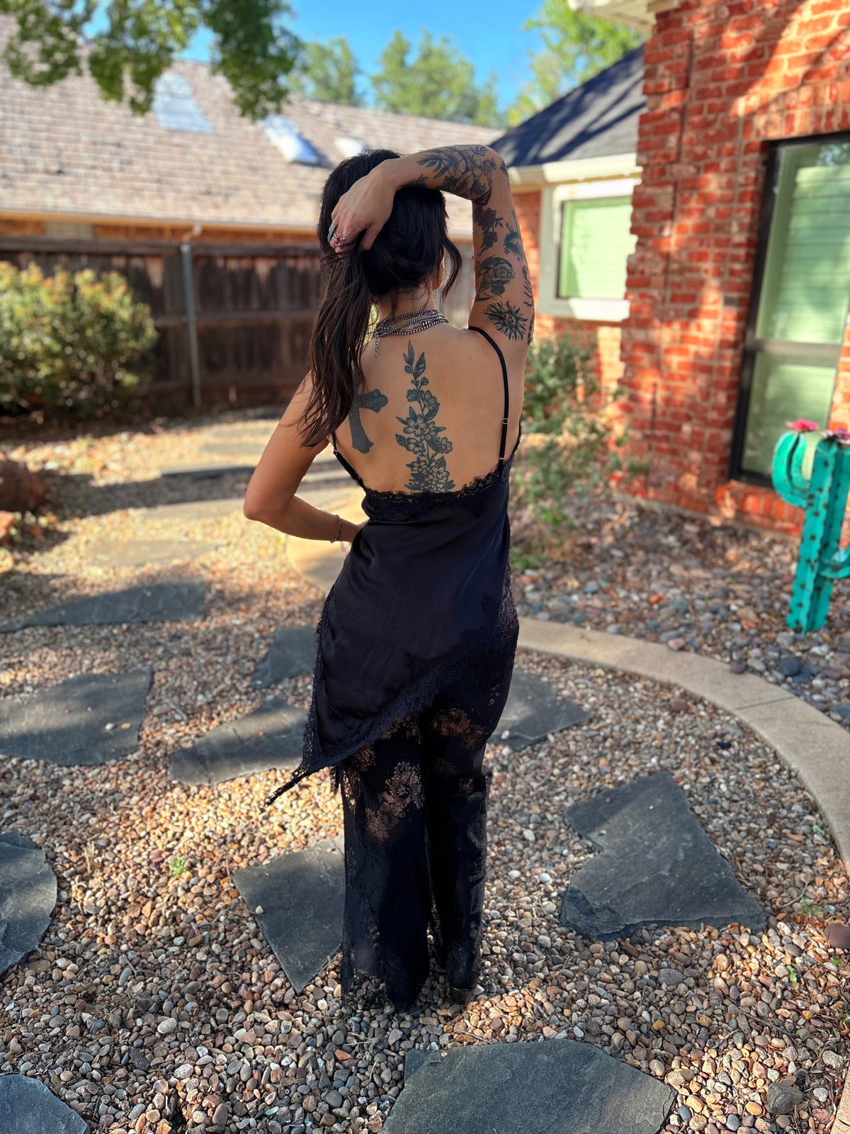 Midnight Satin Pant Set